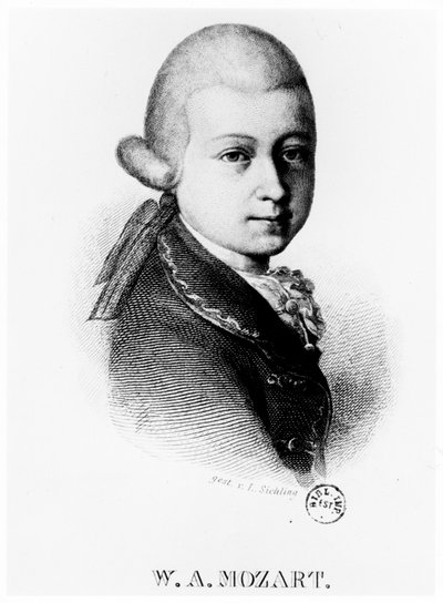 Wolfgang Amadeus Mozart 1756-1791 i 1770 av Unbekannt