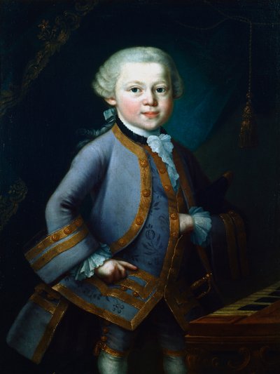 Wolfgang Amadeus Mozart , østerriksk komponist, 1761 av Unbekannt