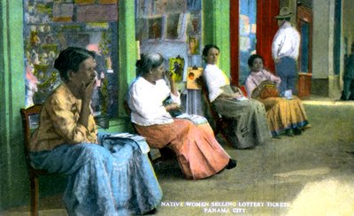 Kvinner som selger lodd, Panama City, Panama, c1920-tallet av Unbekannt