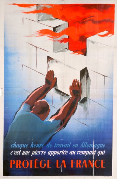 Å jobbe i Tyskland beskytter Frankrike, 1944 av Unbekannt