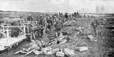 Sårede evakueringspunkt, Vimy, Frankrike, første verdenskrig, april 1917 av Unbekannt
