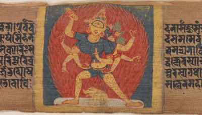 Vredende åttearmet og trefjeset gudinne Tara Marichi..., ca. 1090. av Unbekannt