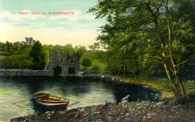 Wray Castle, Claife, Lancashire, tidlig på 1900-tallet av Unbekannt