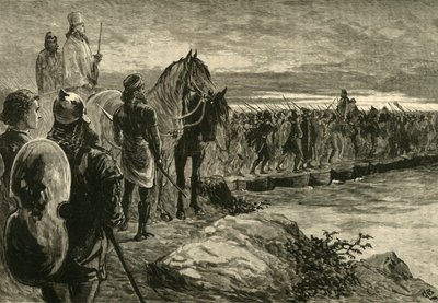 Xerxes Crossing The Hellespont, 1890. av Unbekannt
