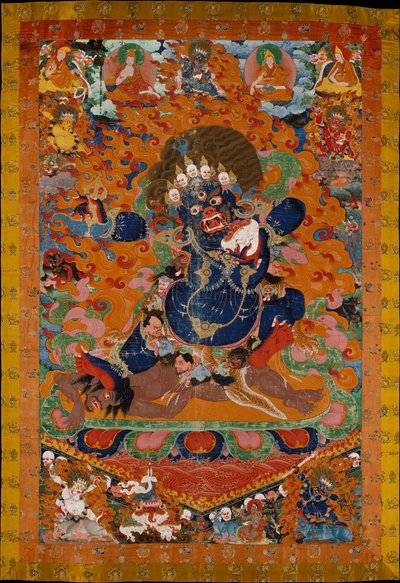 Yamantaka, Destroyer of the God of Death, tidlig på 1700-tallet. av Unbekannt