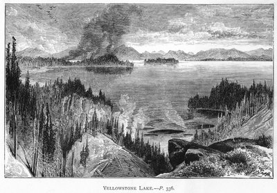 Yellowstone Lake, 1800-tallet av Unbekannt