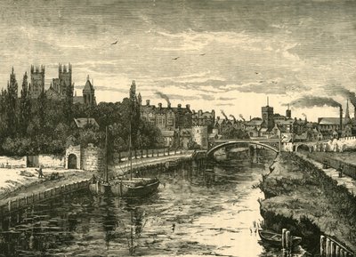 York, fra Ouse, 1898. av Unbekannt