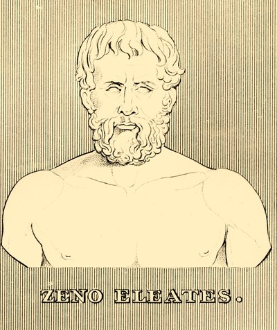 Zeno Eleates, c495-430 f.Kr., 1830. av Unbekannt