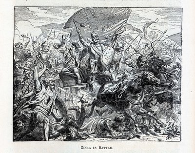 Ziska i kamp, 1882 av Unbekannt