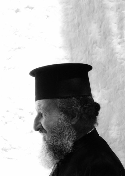 prest for den ortodokse kirke på Kreta (pave) Kreta 1985 av Unbekannt
