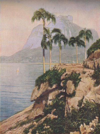 bakken av Gavea - utsikter som fortryller øyet langs den svingete kysten av Rio De Janeiro, c1935 av Unbekannt
