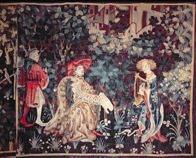 930 Konserten, billedvev fra Arras, 1420 av Unbekannt Unbekannt