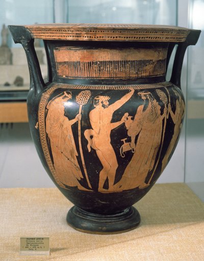 Svartfigur krater, av Kentaurens maler, ca. 480-470 f.Kr. av Unbekannt Unbekannt