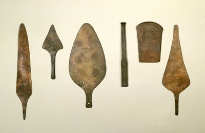 Kobberredskaper, Harappa, 2300-1750 f.Kr av Unbekannt Unbekannt