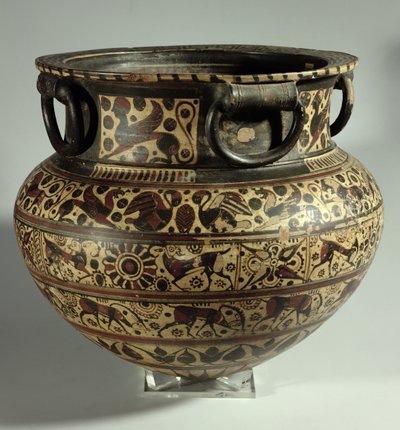 Østgreske orientaliserende dinos, mellomvillgeitstil, fra Cerveteri, ca. 615 f.Kr. (keramikk) av Unbekannt Unbekannt
