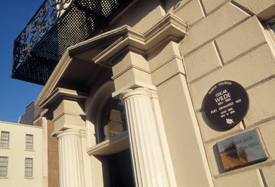 Inngang til Oscar Wilde House Museum på Number One Merrion Square av Unbekannt Unbekannt
