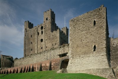 Utvendig utsikt, Rochester Castle, Kent av Unbekannt Unbekannt