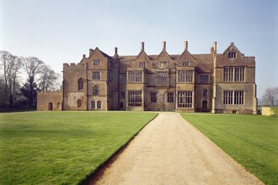 Utvendig utsikt over Broughton castle, Oxfordshire av Unbekannt Unbekannt