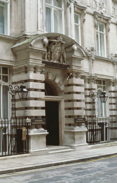Institute of Chartered Accountants, Moorgate Place, London EC2 av Unbekannt Unbekannt