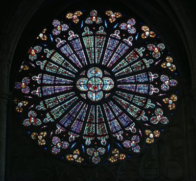 North Rose Window, 1300-tallet av Unbekannt Unbekannt