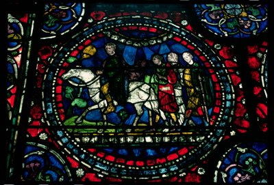 Pilegrimer på vei til Canterbury, 1200-tallet av Unbekannt Unbekannt