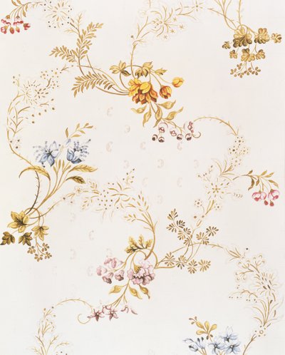 Rokokko asymmetrisk blomsterdesign av Anna Maria Garthwaite, 1744 av Unbekannt Unbekannt