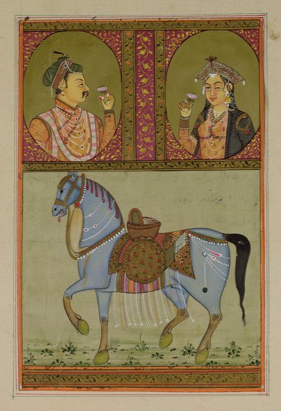Shah Jahan (1592-1666) og Muntaz Mahal, hans kone (d.1629), Mughal av Unbekannt Unbekannt