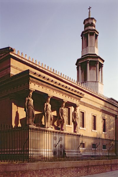 St. Pancras Church 1819-22, Charles Frederick Inwood (1798-1840), London, Storbritannia av Unbekannt Unbekannt