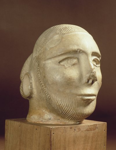 Steatitt portretthode, Mohenjodaro, 2300-1750 f.Kr av Unbekannt Unbekannt