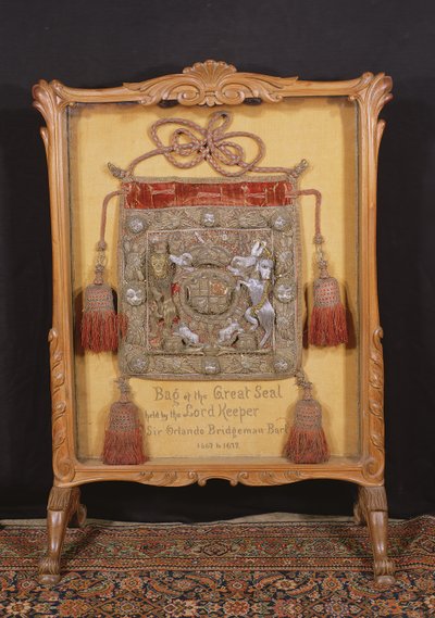 The Bag of the Great Seal, holdt av Lord Keeper, Sir Orlando Bridgeman (1667-72) av Unbekannt Unbekannt