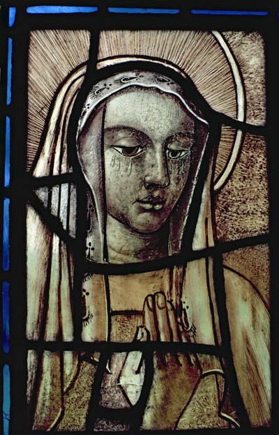 The Head of the Virgin Mary, restaurert, britisk, 1200-tallet av Unbekannt Unbekannt