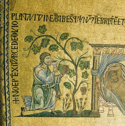 The Story of Noah, mosaikk fra det andre hvelvet i atriet i San Marco-basilikaen, Venezia av Unbekannt Unbekannt