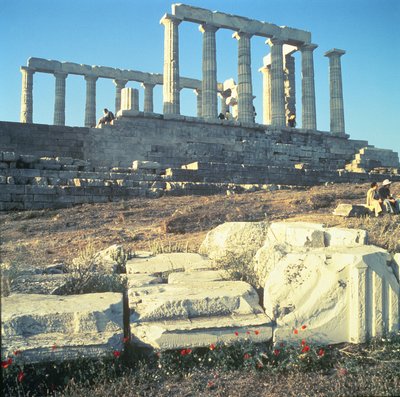 Poseidons tempel, ca. 430 f.Kr av Unbekannt Unbekannt
