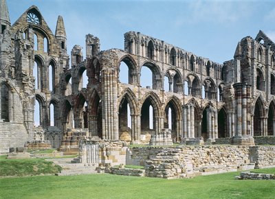 Utsikt over Whitby Abbey, North Yorkshire av Unbekannt Unbekannt