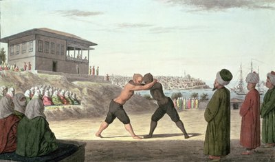 Brytekamp, Konstantinopel (wc på papir) av Unbekannt Unbekannt