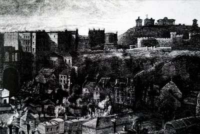 Utsikt over Edinburgh av Unbekannt
