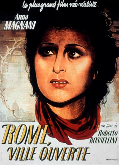 Roma open city filmplakat av Roberto Rossellini med Aldo Fabrizi og Anna Magnani 1944 av Unbekannt