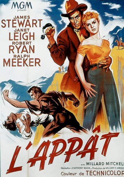 Avfiche av filmen The Naked Spur av AnthonyMann 1953 av Unbekannt