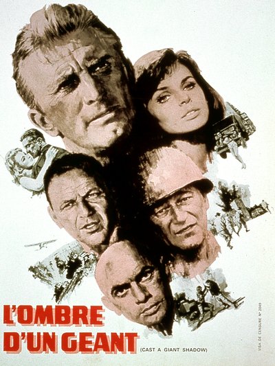 Casting a Giant Shadow filmplakat av MelvillesHavelson med Kirk Douglas Yul Brynner Frank Sinatra John Wayne og Senta Berger 1966 av Unbekannt