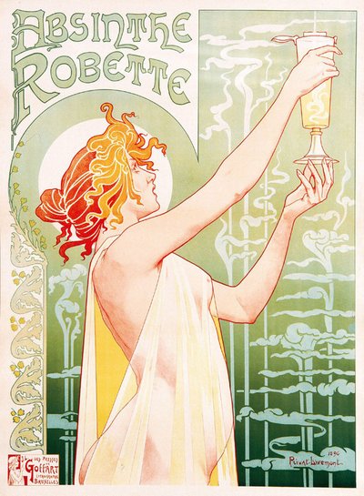 Reklameplakat for Absinthe Robette av Unbekannter Künstler