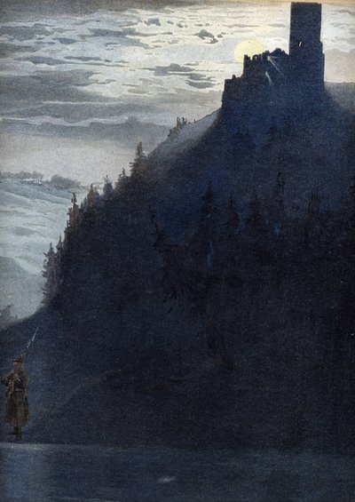 Allegori av "Deutschlandlied", rundt 1900 (illustrasjon) av Unbekannter Künstler