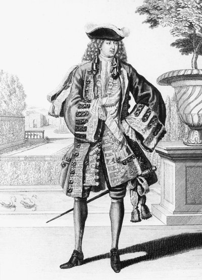 Anne Francois d#39;Harcourt, hertug av Beuvron (1727–1797), generalløytnant i den franske kongelige hæren, gravering av Unbekannter Künstler