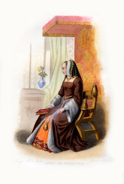Anne av Bretagne av Unbekannter Künstler