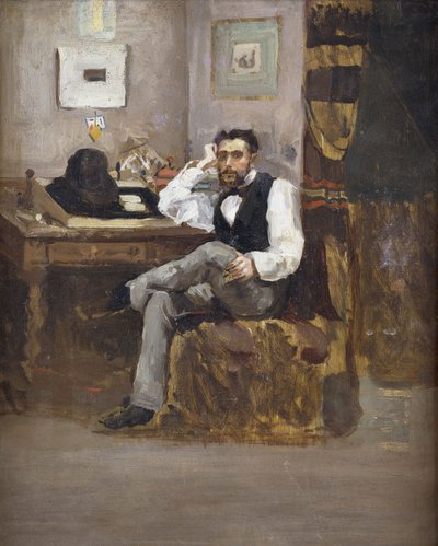 Kunstner i sitt studio; Kunstneren i sitt studio, av Unbekannt