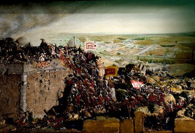 Østerriksk-tyrkisk krig i 1683 (diorama-modell) av Unbekannter Künstler