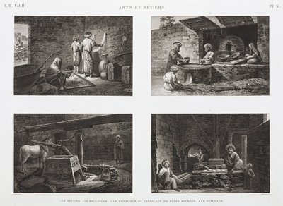 Bakeri og konfekt Bakere og søtsaker, Egypt, ca 1798 av Unbekannt