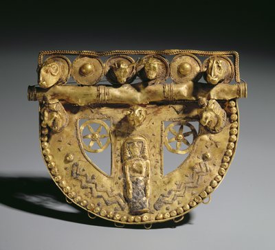 Beltespenne med granulert dekor, orientaliserende periode, ca. 700 f.Kr. (gull) av Unbekannt