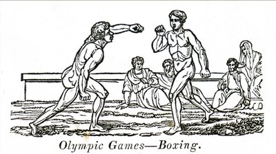Boksere i gamle olympiske leker av Unbekannt