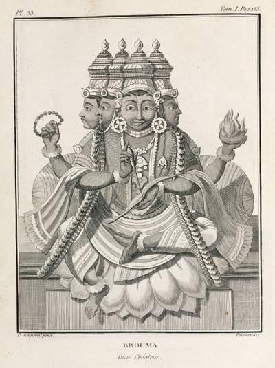 Brahma, den hinduistiske skaperguden av Unbekannt