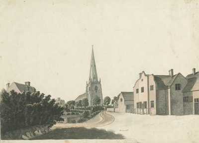 Brewood Grammar School: farget penntegning, nd [?1800-tallet] av Unbekannt